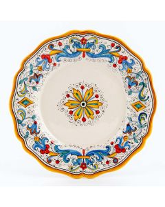Ricco Deruta Andrilia Italian dinner plate handmade by Ceramiche Andrilia in Deruta