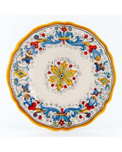 Ricco Deruta Andrilia Italian salad & dessert plate handmade by Ceramiche Andrilia in Deruta