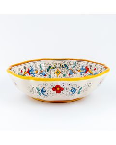 Ricco Deruta Andrilia Italian serving bowl handmade by Ceramiche Andrilia in Deruta - main image