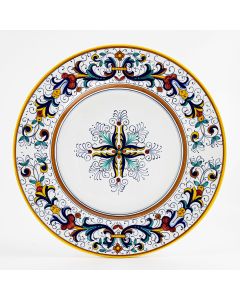 Ricco Deruta Classico Italian dinner plate handmade by Fima in Deruta