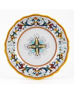 Ricco Deruta Classico Italian dinner plate handmade by Fima in Deruta