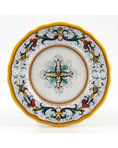 Ricco Deruta Classico Italian salad & dessert plate handmade by Fima in Deruta