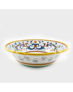 Ricco Deruta Classico Italian serving bowl handmade by Fima in Deruta