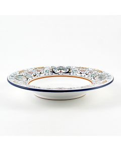 Rinascimento Italian pasta & soup plate handmade by Fima in Deruta