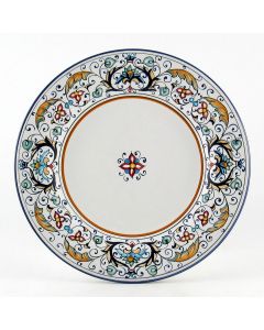 Rinascimento Italian salad & dessert plate handmade by Fima in Deruta