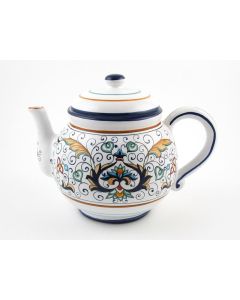 Rinascimento Italian tea pot handmade by Fima in Deruta