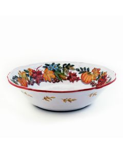Rustico Italian serving bowl handmade by Fima in Deruta