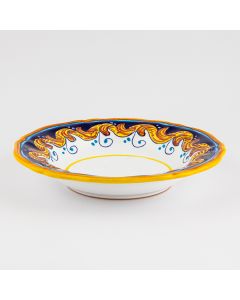 Italian pasta & soup plate from the Geometrico S3 Collection handmade by Eugenio Ricciarelli - Deruta, Rapallo, Amalfi