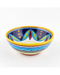 Italian cereal bowl from the Geometrico S4 Collection handmade by Eugenio Ricciarelli - Deruta, Rapallo, Amalfi