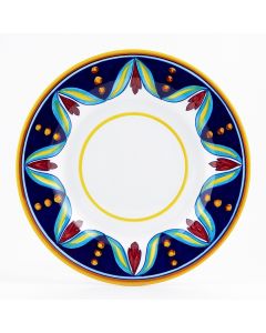 Italian dinner plate from the Geometrico S4 Collection handmade by Eugenio Ricciarelli - Deruta, Rapallo, Amalfi