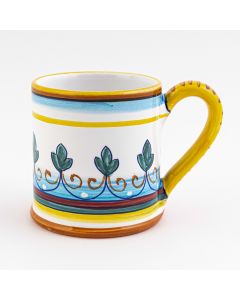 Italian mug from the Geometrico S6 Collection handmade by Eugenio Ricciarelli - Deruta, Rapallo, Amalfi