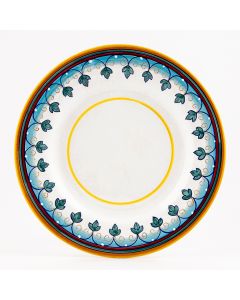 Italian dinner plate from the Geometrico S6 Collection handmade by Eugenio Ricciarelli - Deruta, Rapallo, Amalfi