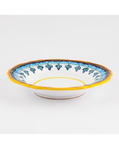 Italian pasta & soup plate from the Geometrico S6 Collection handmade by Eugenio Ricciarelli - Deruta, Rapallo, Amalfi