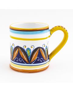 Italian mug from the Geometrico S7 Collection handmade by Eugenio Ricciarelli - Deruta, Rapallo, Amalfi