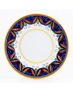 Italian dinner plate from the Geometrico S7 Collection handmade by Eugenio Ricciarelli - Deruta, Rapallo, Amalfi