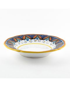 Italian pasta & soup plate from the Geometrico S7 Collection handmade by Eugenio Ricciarelli - Deruta, Rapallo, Amalfi