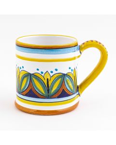 Italian mug from the Geometrico S8 Collection handmade by Eugenio Ricciarelli - Deruta, Rapallo, Amalfi