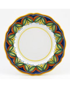 Italian dinner plate from the Geometrico S8 Collection handmade by Eugenio Ricciarelli - Deruta, Rapallo, Amalfi