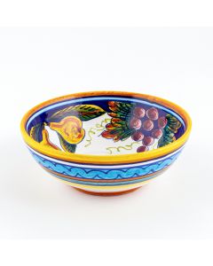 Italian cereal bowl from the Geometrico S9 Collection handmade by Eugenio Ricciarelli - Deruta, Rapallo, Amalfi