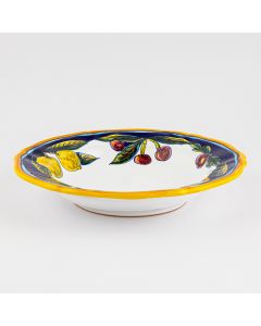 Italian pasta & soup plate from the Geometrico S9 Collection handmade by Eugenio Ricciarelli - Deruta, Rapallo, Amalfi