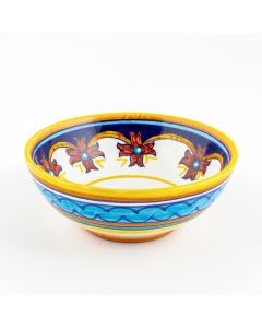 Italian cereal bowl from the Geometrico S10 Collection handmade by Eugenio Ricciarelli - Deruta, Rapallo, Amalfi