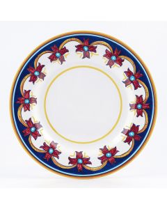 Italian dinner plate from the Geometrico S10 Collection handmade by Eugenio Ricciarelli - Deruta, Rapallo, Amalfi