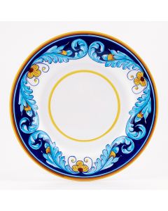 Italian dinner plate from the Geometrico S11 Collection handmade by Eugenio Ricciarelli - Deruta, Rapallo, Amalfi