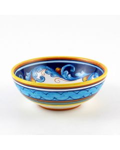 Italian cereal bowl from the Geometrico S12 Collection handmade by Eugenio Ricciarelli - Deruta, Rapallo, Amalfi