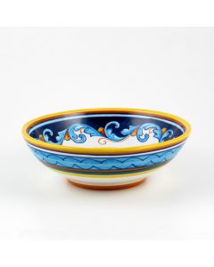 Italian pasta & soup bowl from the Geometrico S12 Collection handmade by Eugenio Ricciarelli - Deruta, Rapallo, Amalfi
