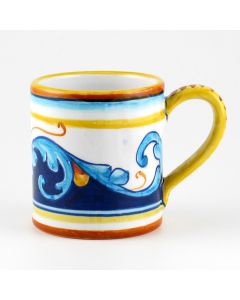 Italian mug from the Geometrico S12 Collection handmade by Eugenio Ricciarelli - Deruta, Rapallo, Amalfi