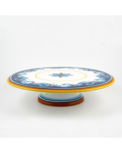 Italian cake & cheese stand from the Geometrico S12 Collection handmade by Eugenio Ricciarelli - Deruta, Rapallo, Amalfi