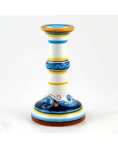 Italian candle holder from the Geometrico S12 Collection handmade by Eugenio Ricciarelli - Deruta, Rapallo, Amalfi