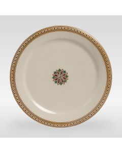 Italian salad & dessert plate from the Rubino collection, handmade by Francesco Fasano in Grottaglie, Italy