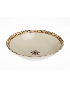 Italian serving bowl from the Occhio di Gatto collection, handmade by Francesco Fasano in Grottaglie, Italy