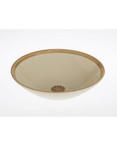 Italian serving bowl from the Rubino collection, handmade by Francesco Fasano in Grottaglie, Italy