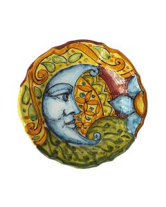 Italian ceramic salad & dessert plate from the Synkeran Collection handmade by Ghenos in Sicily