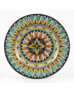 Vario F1 Italian dinner plate handmade by Fima in Deruta