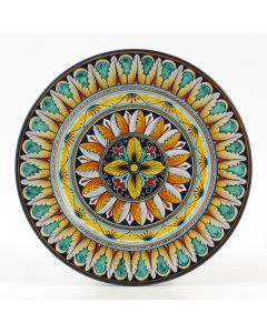 Vario F1 Italian salad & dessert plate handmade by Fima in Deruta