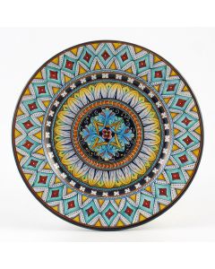 Vario F4 Italian dinner plate handmade by Fima in Deruta