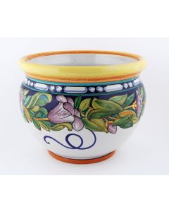 Italian planter Lilium 3 handmade by Francesca Niccacci in Deruta