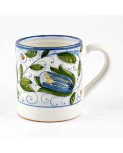 Italian mug from the Venezia collection handmade by Ceramiche Rampini in Gubbio, Italy