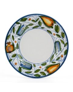 Italian salad & dessert plate from the Venezia collection handmade by Ceramiche Rampini in Gubbio, Italy