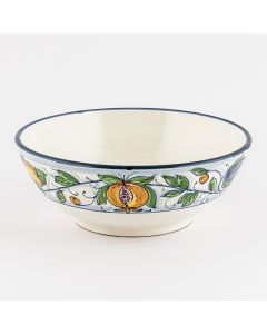 Italian serving bowl from the Venezia collection handmade by Ceramiche Rampini in Gubbio, Italy